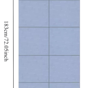 Tapis de Yoga voyage bleu antidérapant écologique 4mm