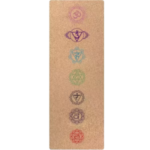 Tapis Yoga liège antidérapante 7 chakra