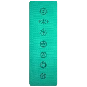 Tapis de Yoga antidérapant vert t en TPE écologique 183x61cm