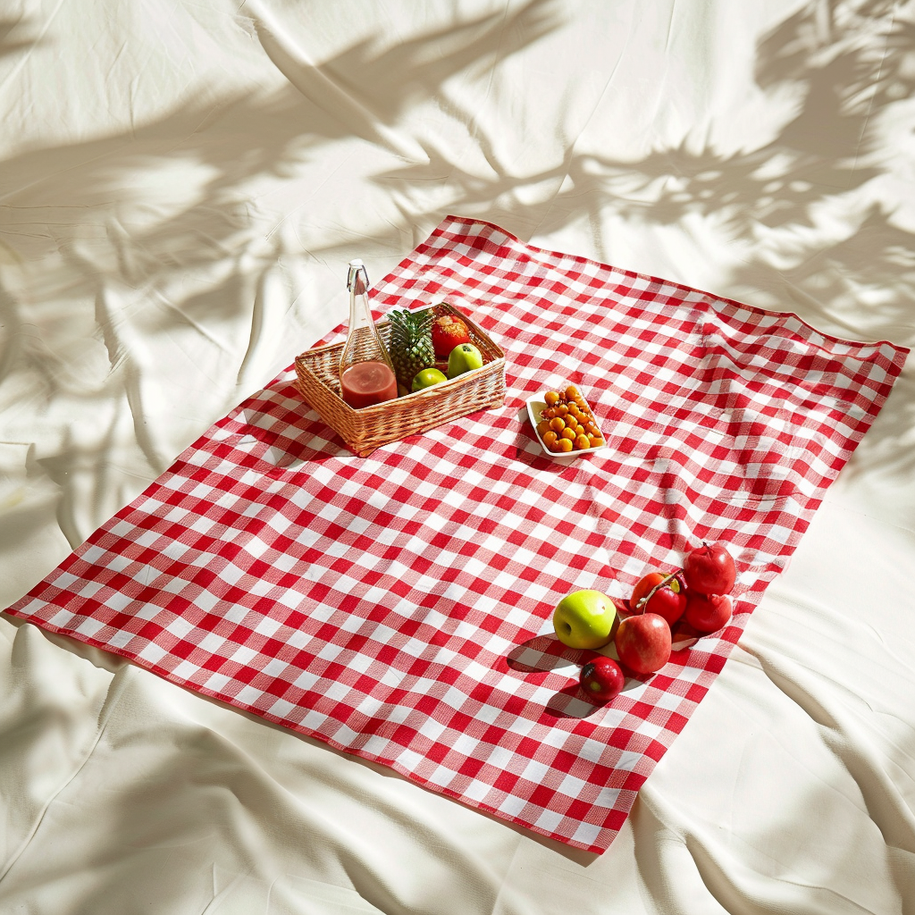 tapis pique-nique rouge imperméable pliable antidérapant